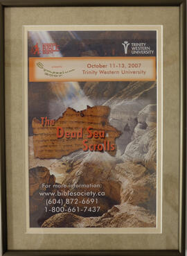 The Dead Sea Scrolls framed poster.