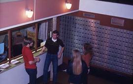 The foyer and mailroom in Douglas Hall.