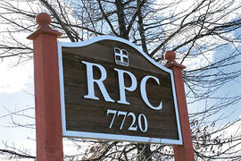 Redeember Pacific College sign