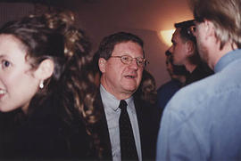 Lloyd Axworthy speaking with Trinity students