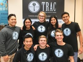 Members of the Trinity Refugee Awareness Campaign, a student-led initiative that was launched in ...