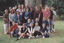 Development and Alumni personnel, with students