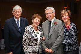 The Friesens and Kuhns at the inauguration dinner