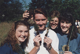 Students tree planting in the Back 40