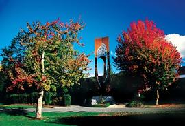 Bell Tower in autumn - postcard image