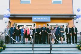 Skidmore Hall Dedication and ribbon-cutting