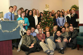 Advancement Group staff at Christmas