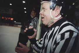 Mak Thompson in a referee's uniform