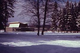 A view of the Calvin B. Hanson Chapel.