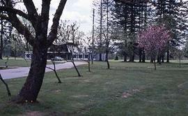 A view of the Calvin B. Hanson Chapel.