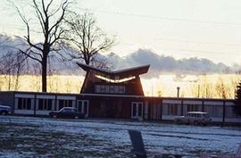 A view of the Calvin B. Hanson Chapel.