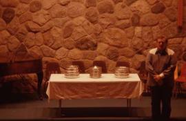 Communion service.