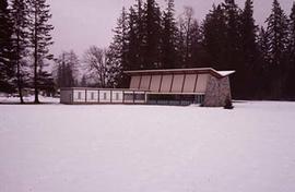 A view of the Calvin B. Hanson Chapel.