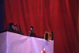 Puppet theatre during Homecoming.