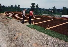 Construction site of the library