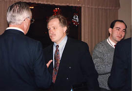 Visitors talking during a Corporate Club Breakfast