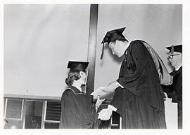 Calvin Hanson during a grad ceremony