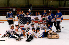 Particpants in the Can-Am Hockey Game