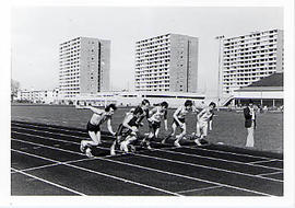 Track practice at Minoru Park