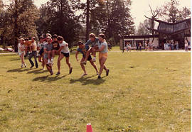 Three-man race during The Challenge