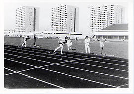 Track practice at Minoru Park