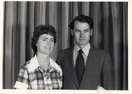 Roy and Gwyn Comrie; close-up shot of two missionaries