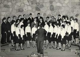 Donald Jenkins leading the choir