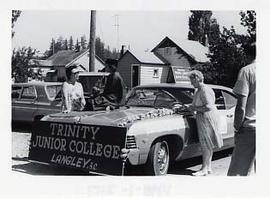 Car decorated for a parade