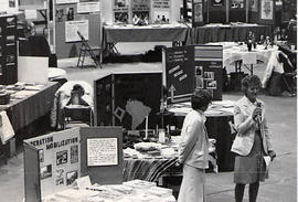 Mission representative speaking at Missions Fest