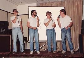 Men in Shades performing at the Wings Banquet.