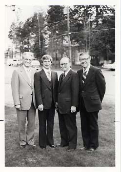 Board members with Dwight Johnson