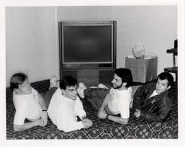 Men With Shades posing on the floor