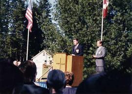 Groundbreaking ceremony for the new library