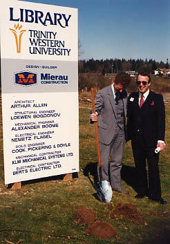 Ground-breaking ceremony for the new library