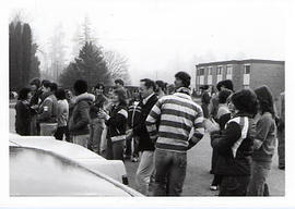 Crowd of students during Work-a-thon