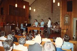 Music group, Armor, singing in a church