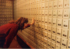 The foyer and mailroom in Douglas Hall