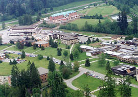 Aerial view of the campus