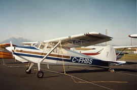 A TWU plane parked at the Langley Airport