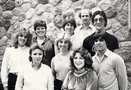 Music group, Spirit Song, posing inside the chapel