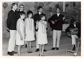 Front Seven performing in the chapel