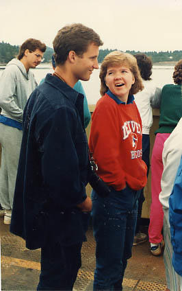 Carolbeth and Mike Sprenger on the ferry