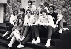 Music group, Spirit Song, posing in the chapel