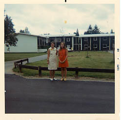 Students outside Douglas Hall