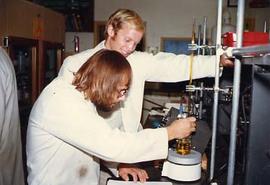 Chemistry students in the lab