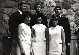 Front Seven posing in the chapel