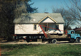 The Faculty House being moved to a new site