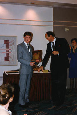 J. Bradley Jacobson receiving an award