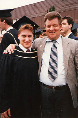 Steve Banty and David Thompson at graduation