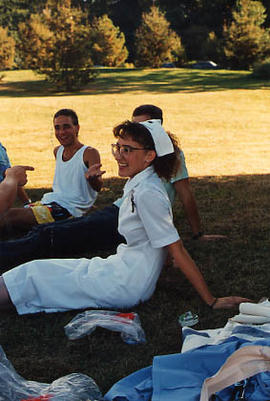 Carla Stockberger in a nursing uniform